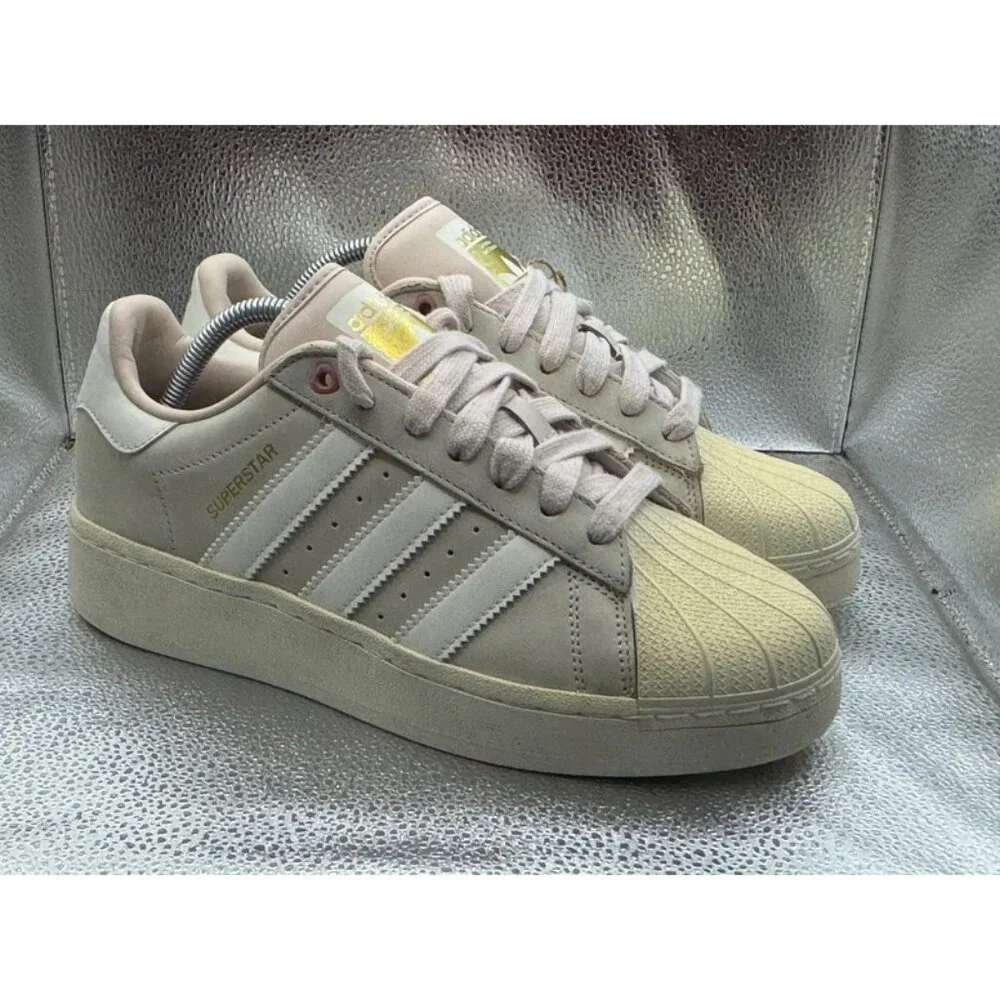 Size 9.5 Adidas Originals Superstar XLG Putty Mauve Ivory Sneaker Shoes‎ ID1103
